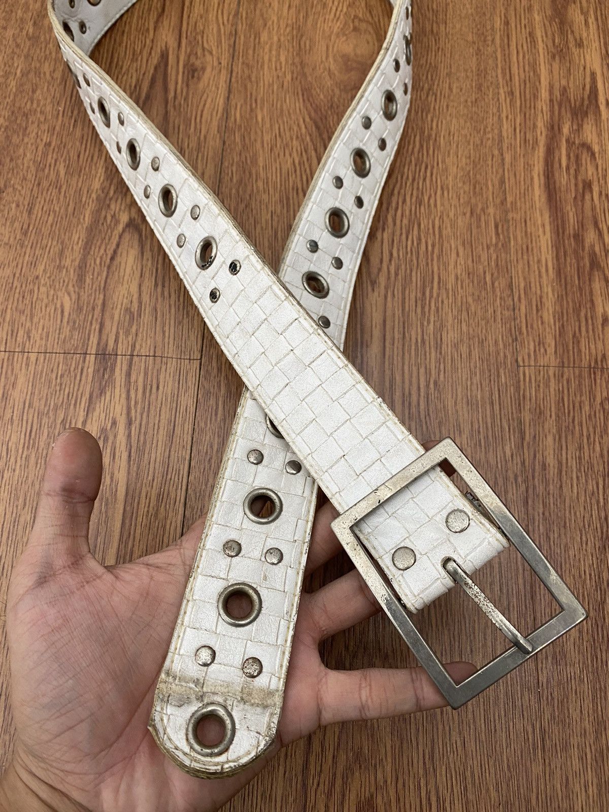 If Six Was Nine × Japanese Brand × KMRii White ringer belt square