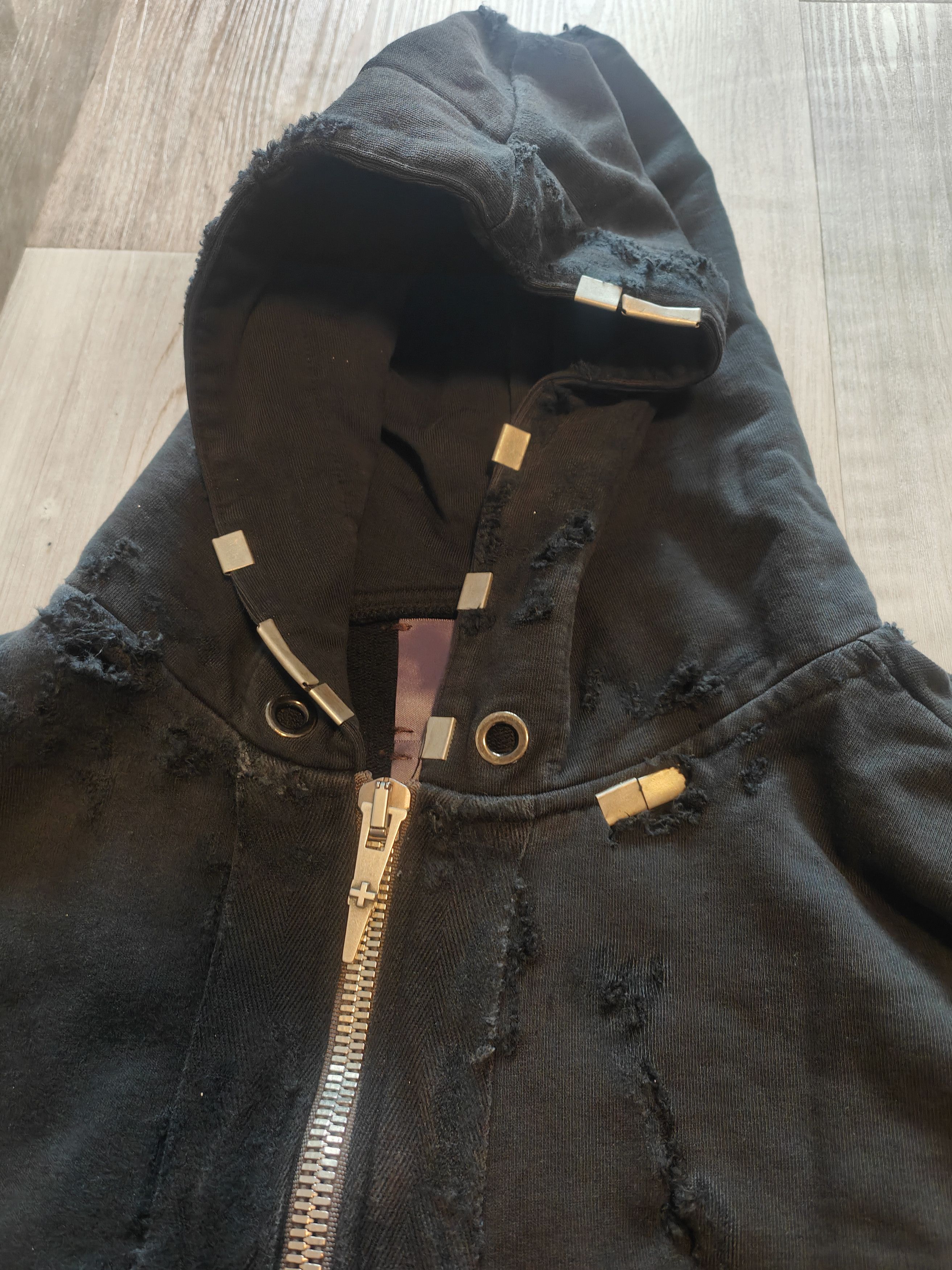 SHINE LUXURY Shine luxury golucida Distressed Cargo hoodie Size US XXL / EU 58 / 5 - 2 Thumbnail