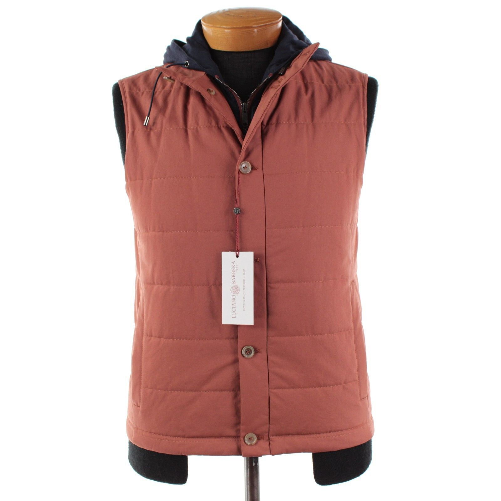 Luciano Barbera Luciano Barbera Vest Size S US In Orange Cotton Blend Size US S / EU 44-46 / 1 - 1 Thumbnail