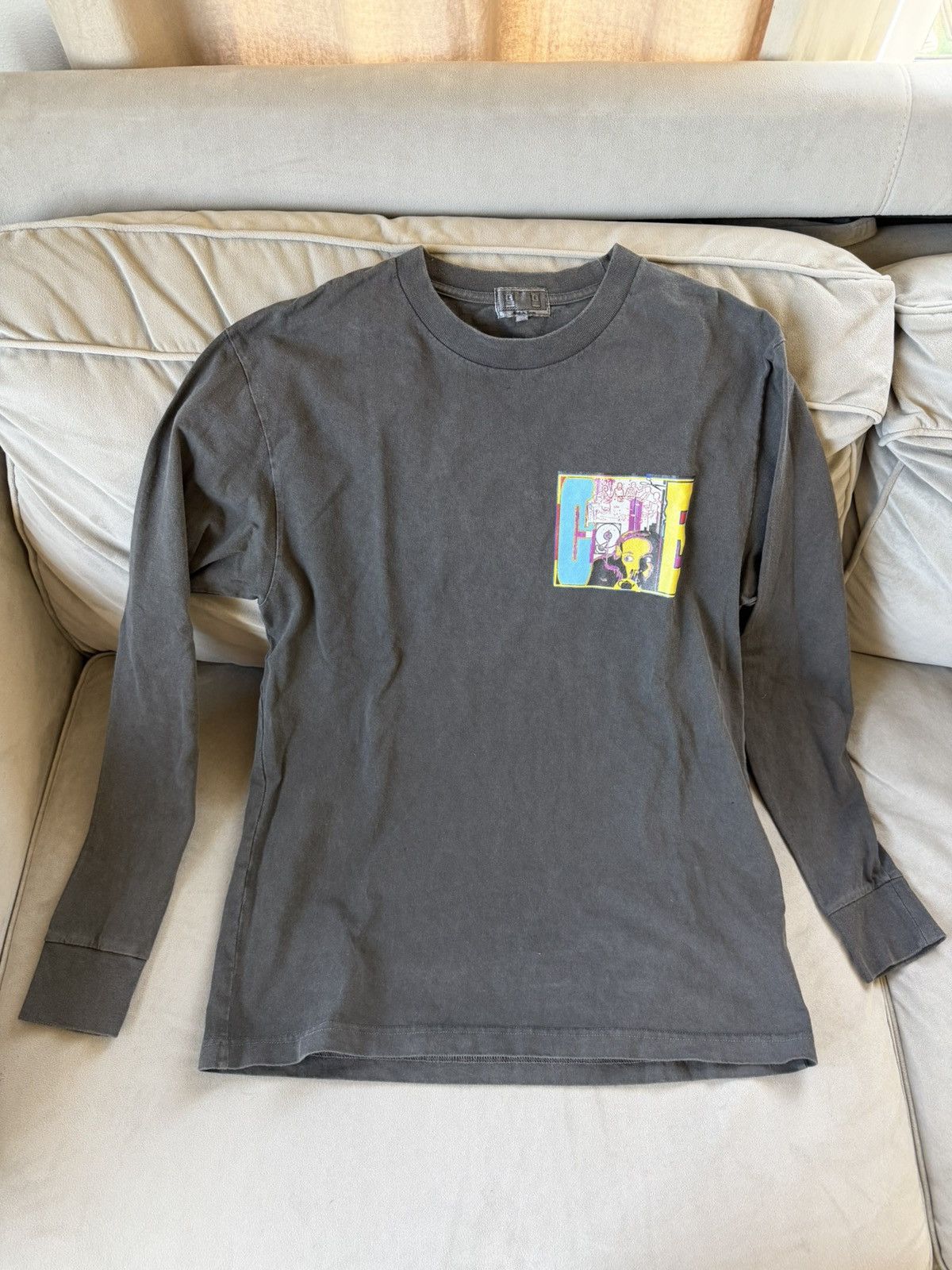 Cav Empt Cav Empt washed vintage black graphic long sleeve cotton tee Size US L / EU 52-54 / 3 - 1 Thumbnail