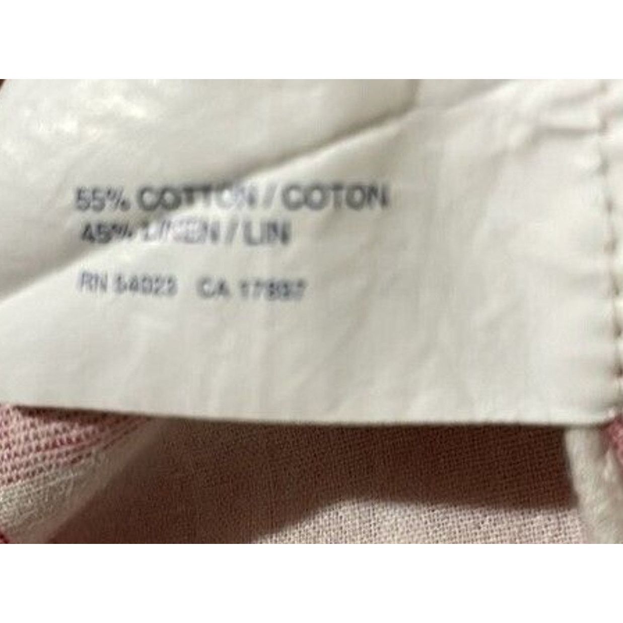 Gap Gap Womens Popover Top Pink White Plaid Linen Blend Size XS Size XS / US 0-2 / IT 36-38 - 8 Thumbnail