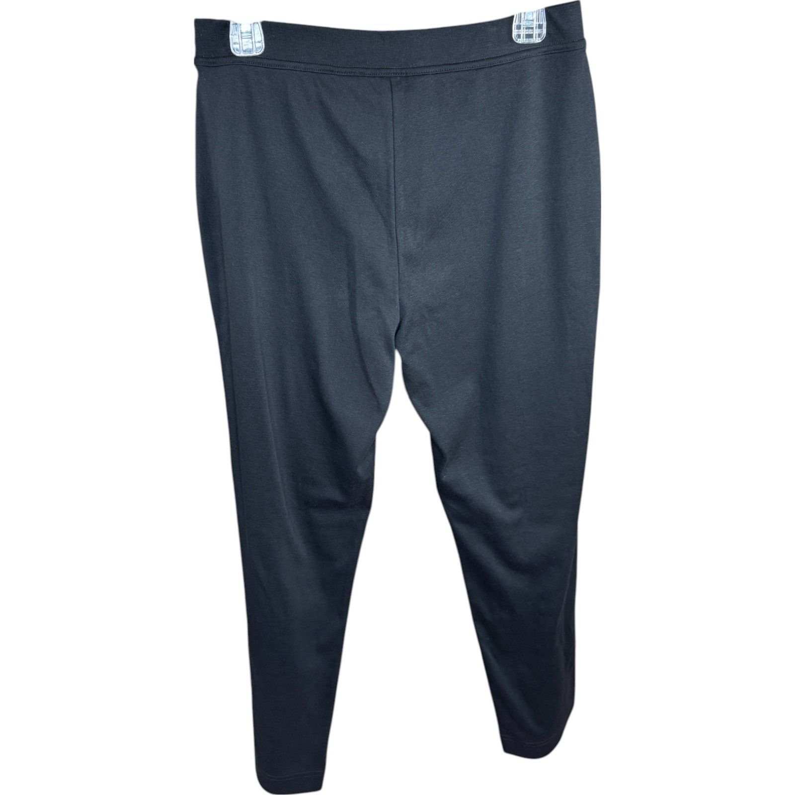 Other Hasting & Smith Slim Leg Pants PM Petite Black Cotton Blend Size 30" / US 8 / IT 44 - 5 Thumbnail