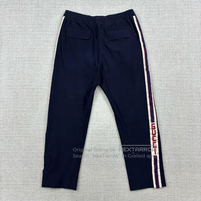 Gucci Gucci Striped logo trim straight casual pants Size US 30 / EU 46 - 2 Thumbnail