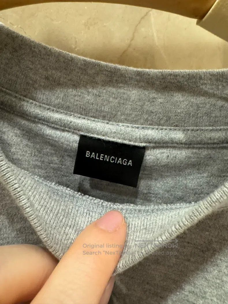 Balenciaga Balenciaga Slim Fit Short Sleeve in Grey Size US L / EU 52-54 / 3 - 2 Thumbnail