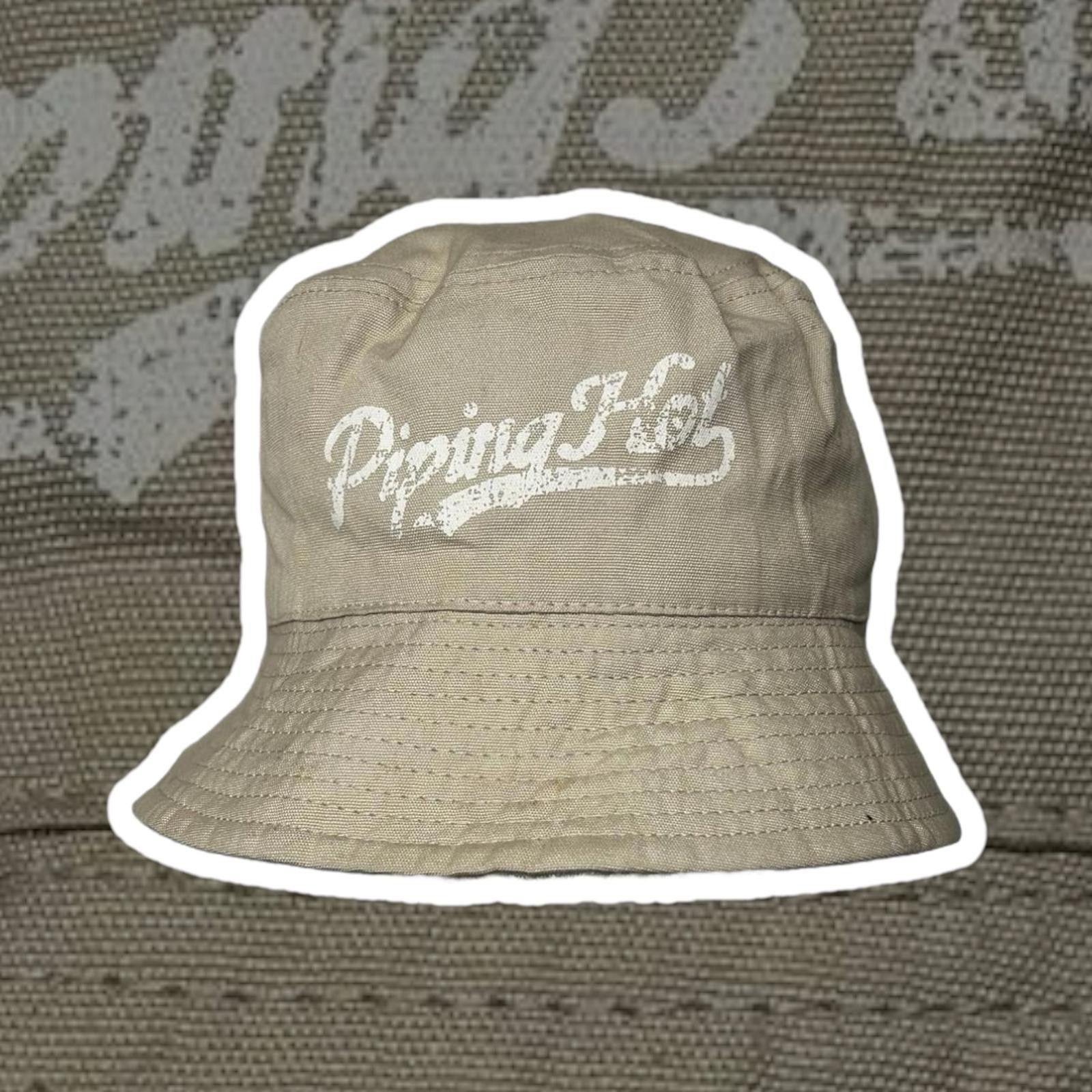 Designer Piping Hot Beige Bucket Hat with Logo Size ONE SIZE - 1 Thumbnail