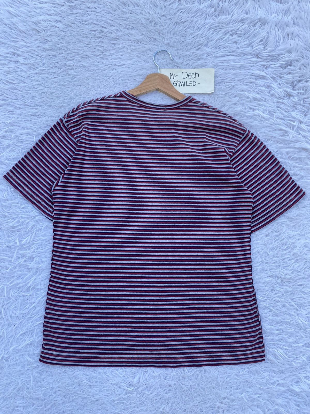 Comme des Garcons Homme Plus Rare AD2006 Comme Des Garcons Homme Stripes Tshirt Size US S / EU 44-46 / 1 - 18 Thumbnail