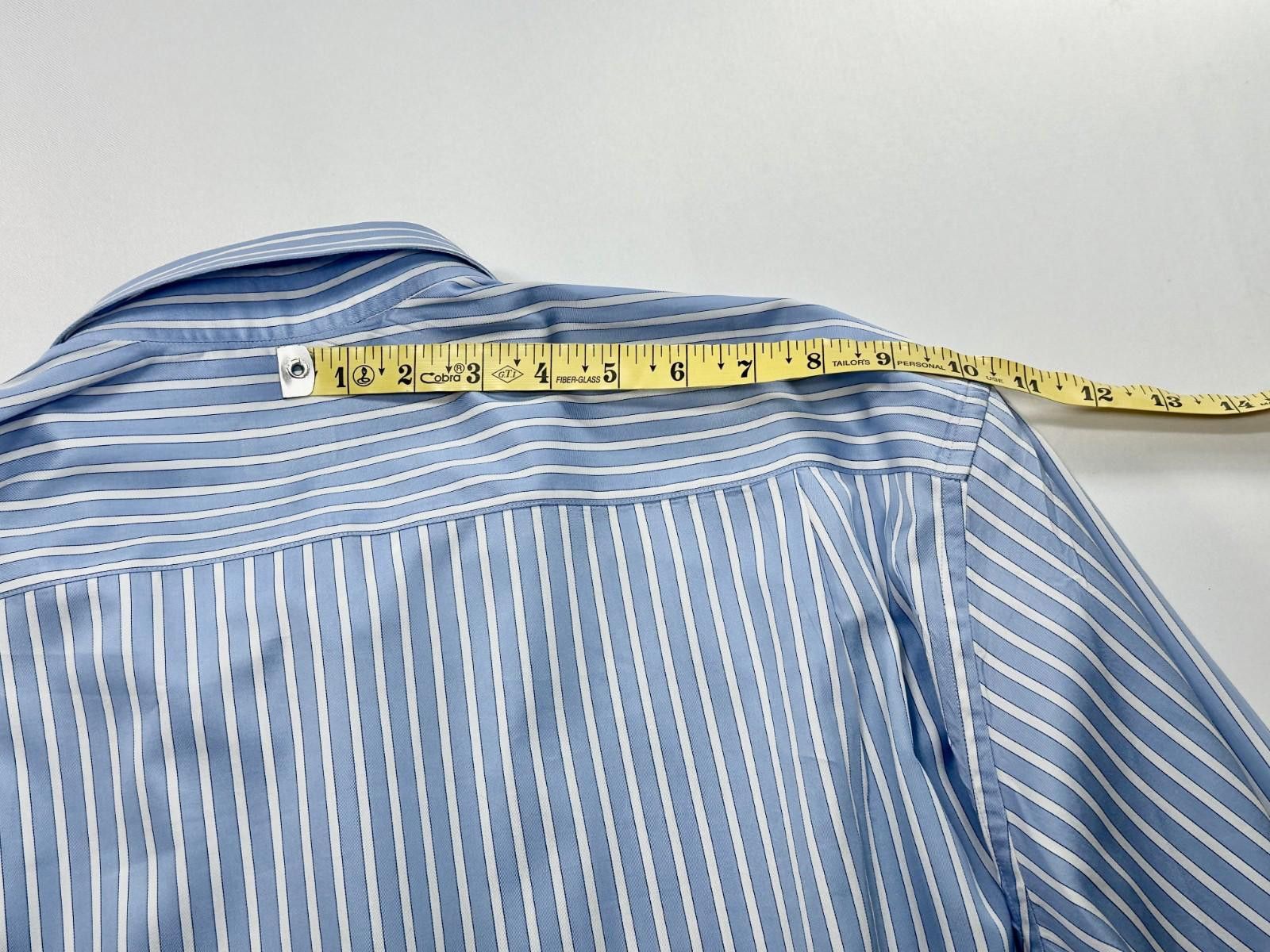 Other Solemare Maus Hoffman Cotton Striped Oxford Blue Mens 3XL Size US XXL / EU 58 / 5 - 6 Thumbnail