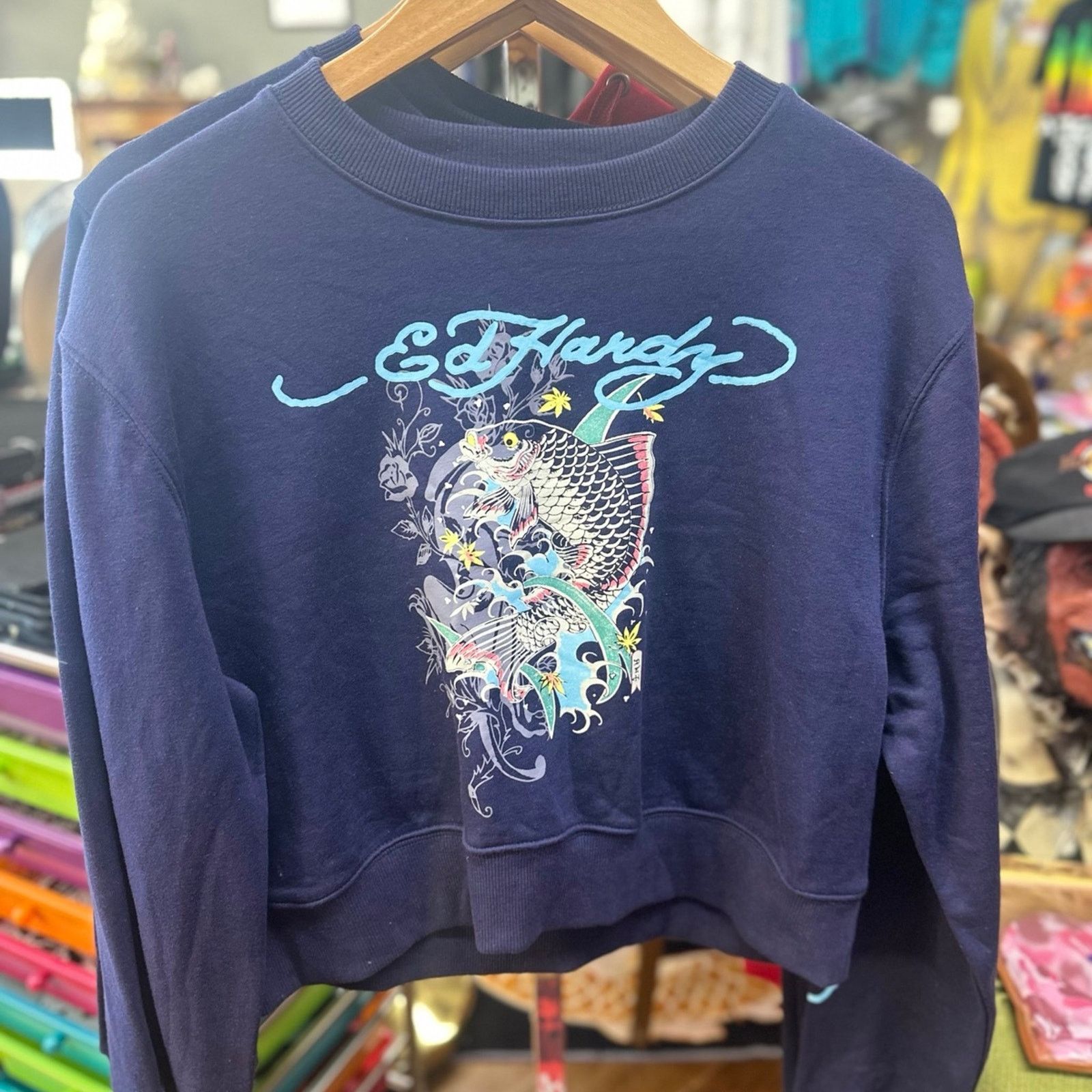 Ed Hardy Ed hardy cropped sweatshirt Size L / US 10 / IT 46 - 1 Thumbnail