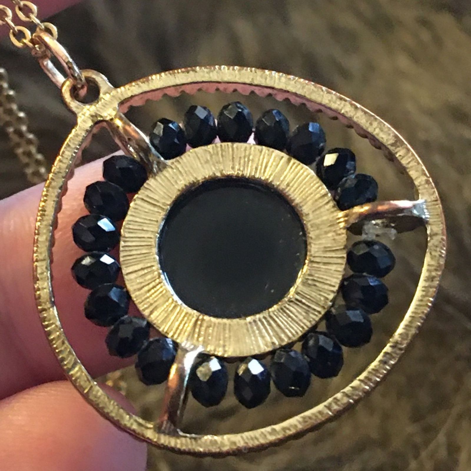 Vintage Vintage repurpose sparkle medallion necklace Size ONE SIZE - 7 Thumbnail