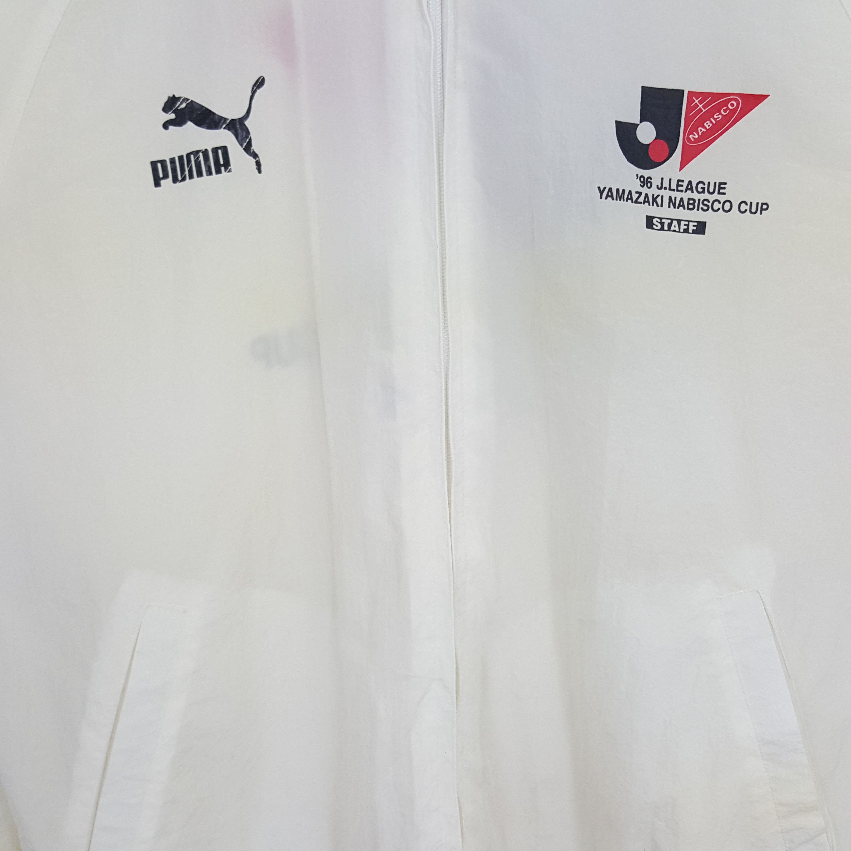 Puma × Vintage Vintage Puma Japan Football 1996 Yamazaki Nabisco Cup Jacket Size US L / EU 52-54 / 3 - 4 Thumbnail