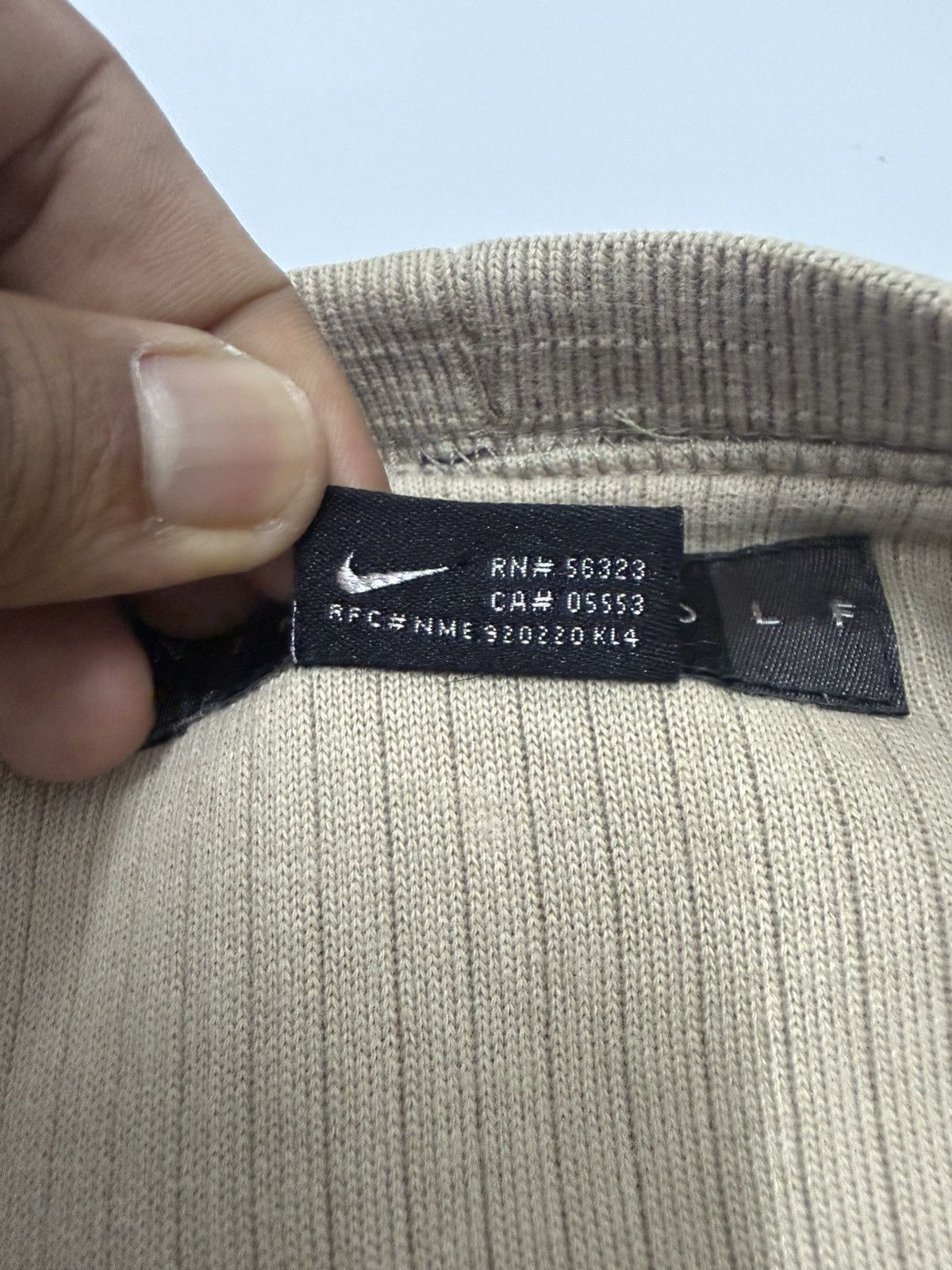 Nike 🔥Vintage 2000 Nike Golf Streetwear Sweatshirt in Beige - XL Size US L / EU 52-54 / 3 - 9 Thumbnail