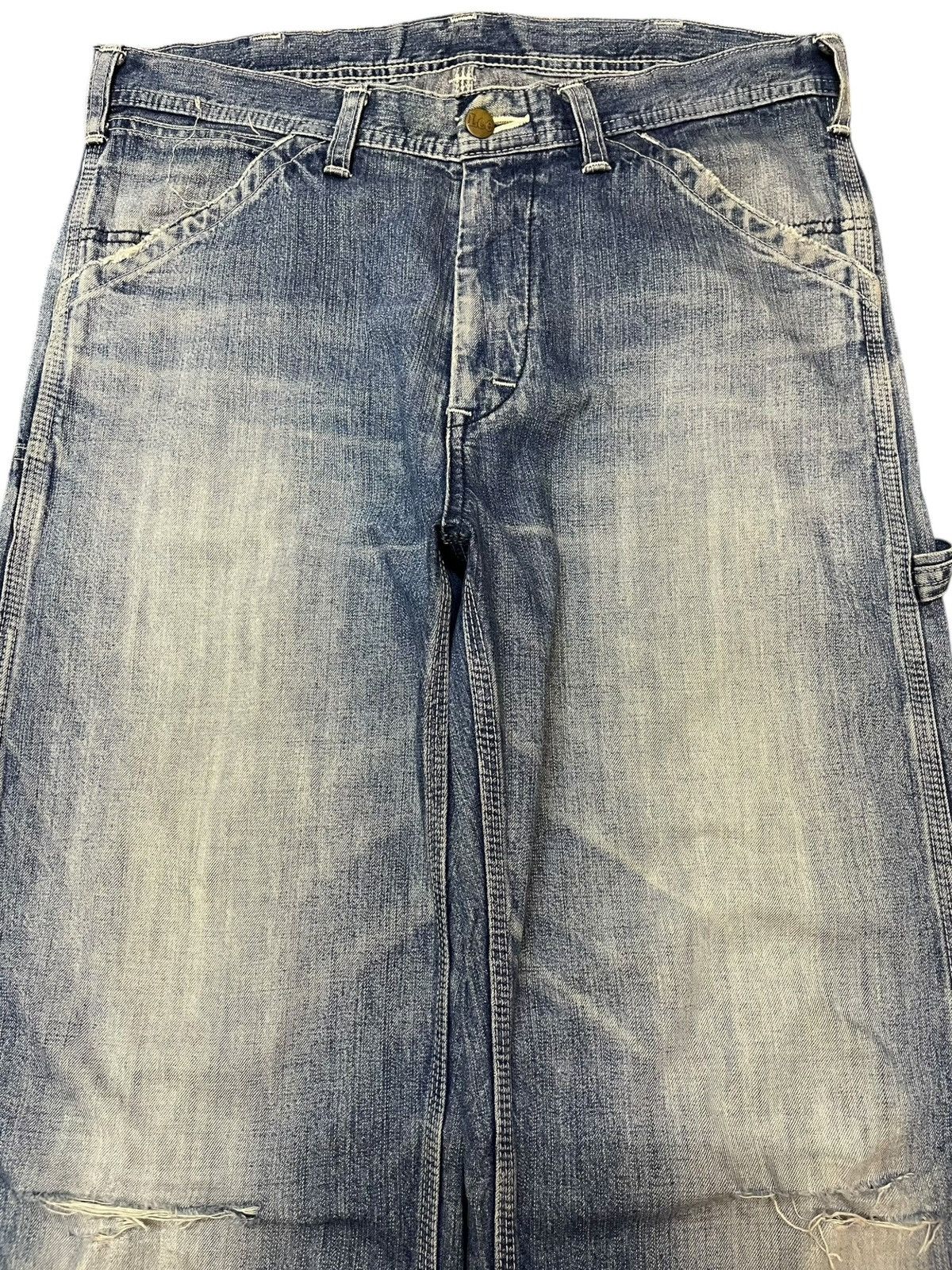 Lee Vintage Lee Union Made Carpenter Baggy Denim Size US 33 - 2 Thumbnail