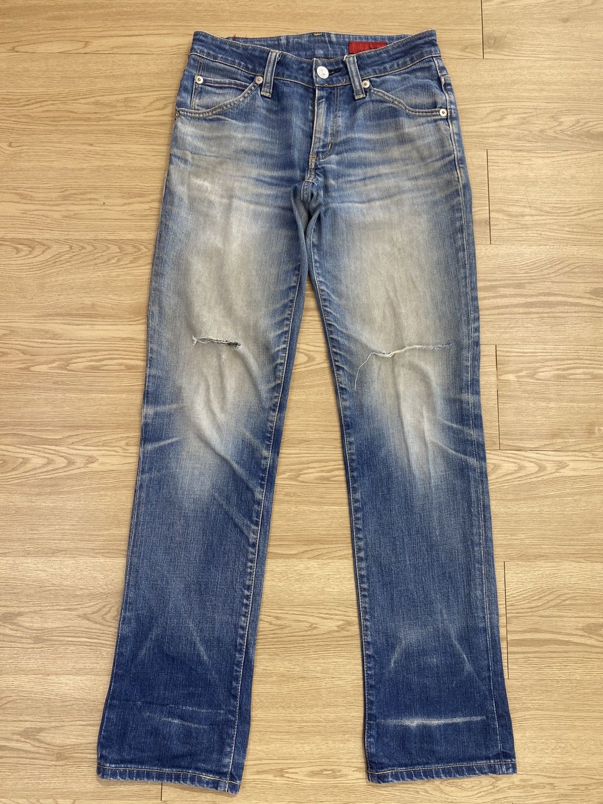Edwin Blue Trip Edwin Blue Wash Style Distress Jeans Size US 29 - 1 Thumbnail
