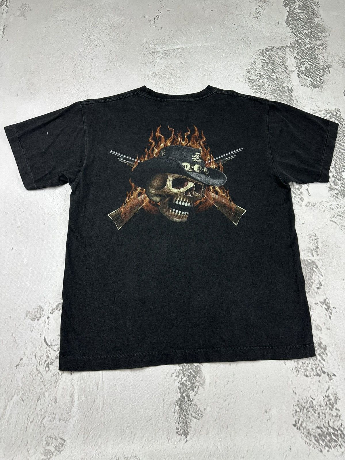 Other WILD Vintage Biker Skeleton Rock T Shirt Flame Size US L / EU 52-54 / 3 - 3 Thumbnail