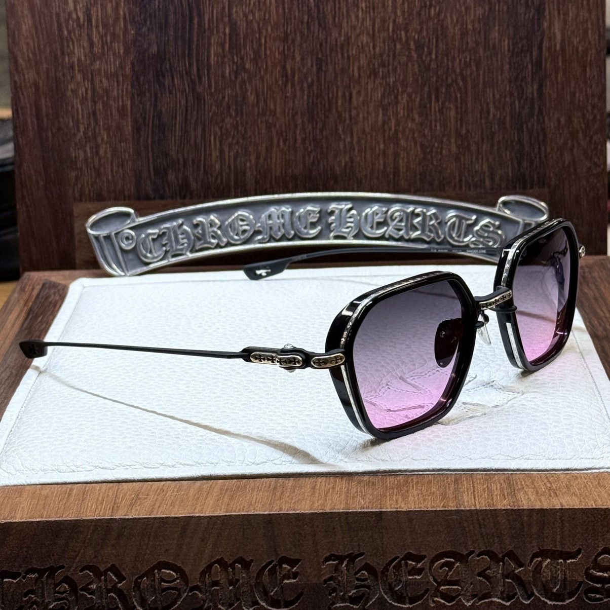Chrome Hearts Chrome Hearts DANGER Zone 1/1 ‘Eroticism’ Sunglasses Size ONE SIZE - 4 Thumbnail