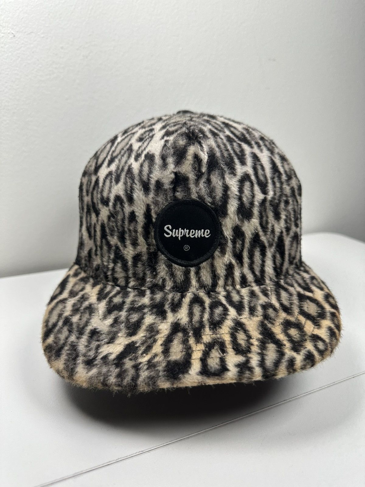 Supreme Supreme Leopard Mesh Back 5-Panel Cap Hat | Grailed