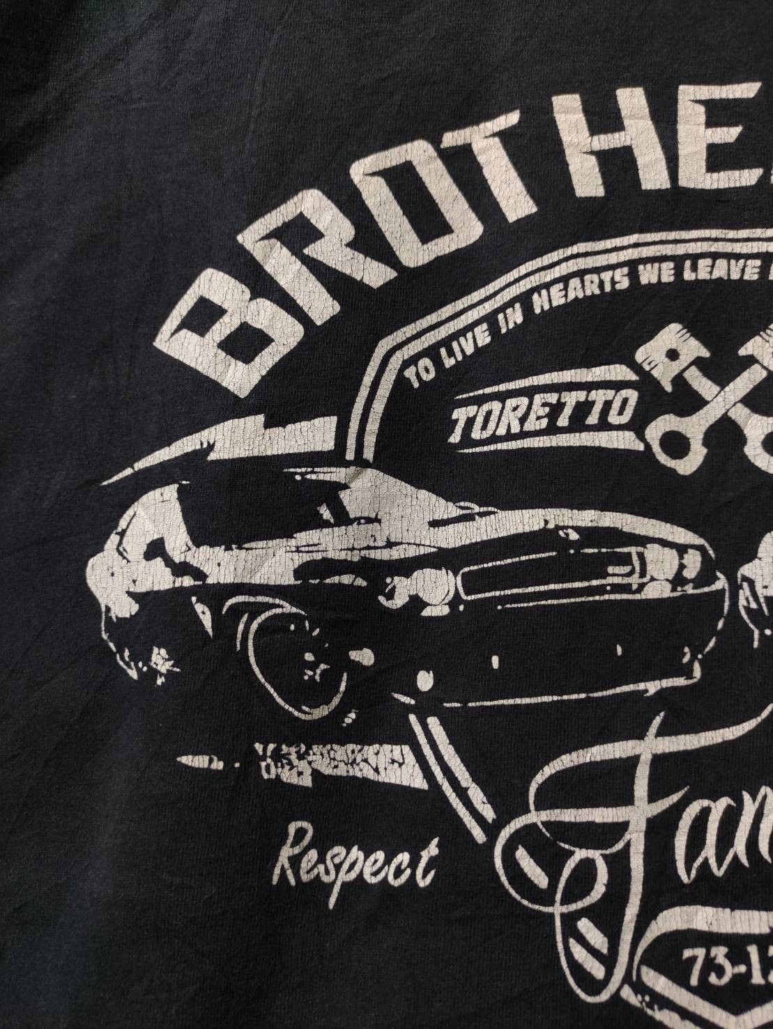 Universal Studios Vtg 00's Fast and Furious"Toretto X O'Conner" Family T-Shirt Size US L / EU 52-54 / 3 - 3 Thumbnail