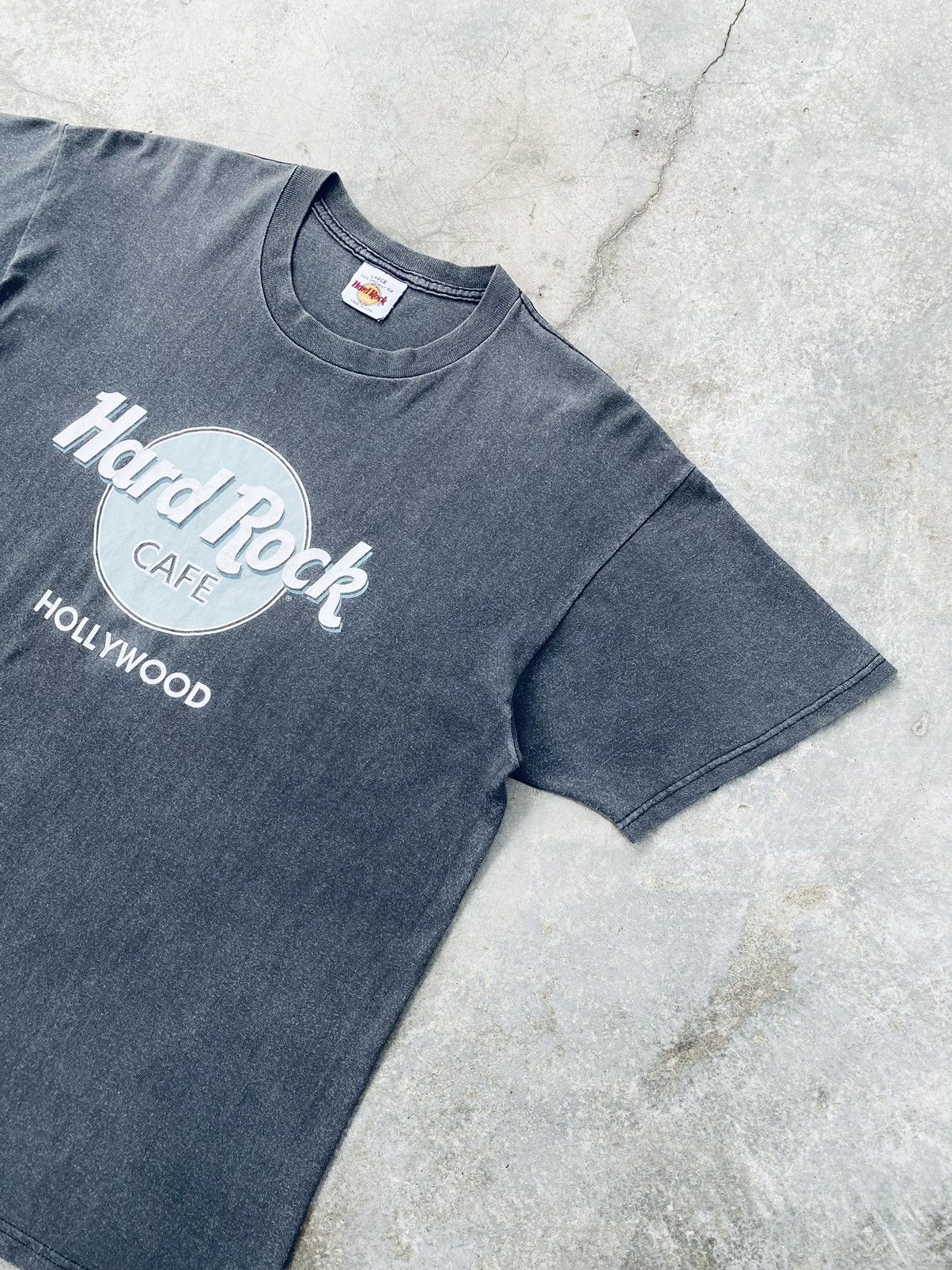 Hard Rock Cafe Vintage 90s Hard Rock Hollywood Faded Tees Size US L / EU 52-54 / 3 - 5 Thumbnail