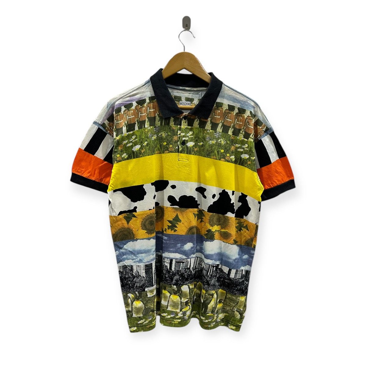 Moschino vintage MOSCHINO JEANS full print all over print t-shirts Size US M / EU 48-50 / 2 - 1 Thumbnail