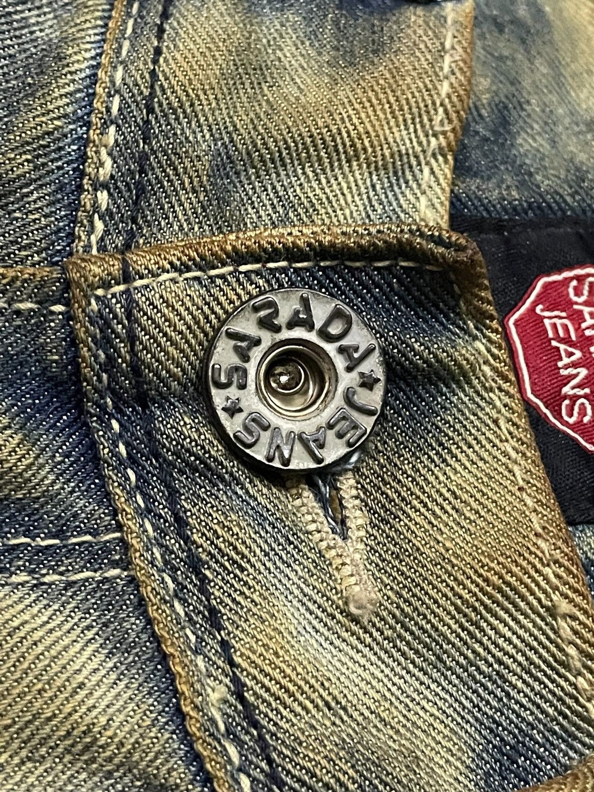 Japanese Brand × semanticdesign Sarada Japan Boro knee Patch Work Mud Wash Crotch Jeans Size US 30 / EU 46 - 10 Thumbnail