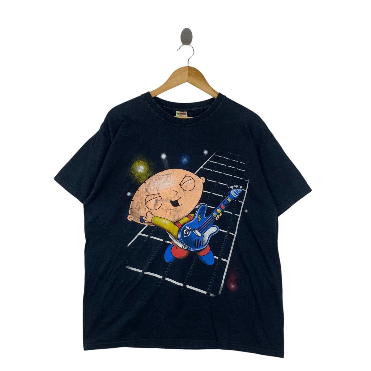 Vintage FAMILY GUY SERIES Stewie Griffin Guitar Hero Tee
