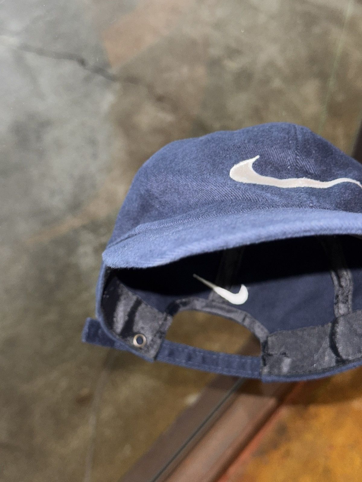 Nike Vintage Nike Swoosh 00's Bootleg Long-bill Cap Size ONE SIZE - 6 Thumbnail