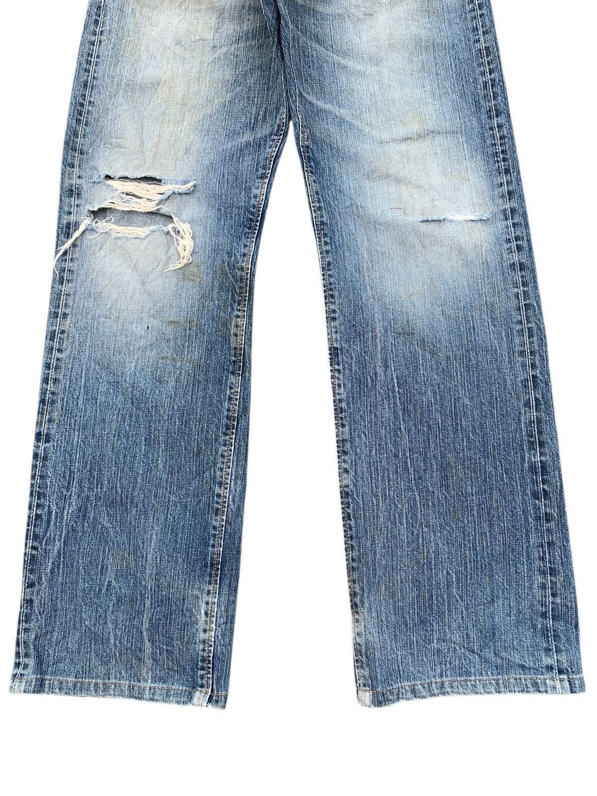 Edwin VINTAGE EDWIN 505z SELVEDGE FADED & RUSTY DISTRESSED DENIM Size US 29 - 7 Thumbnail
