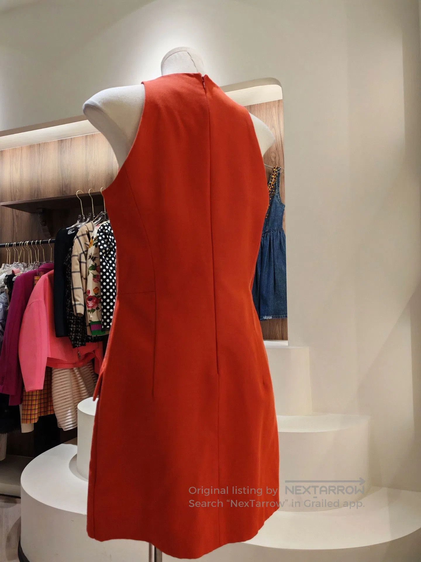 Alexander McQueen Alexander McQueen Orange Vest Dress. Size M / US 6-8 / IT 42-44 - 2 Thumbnail