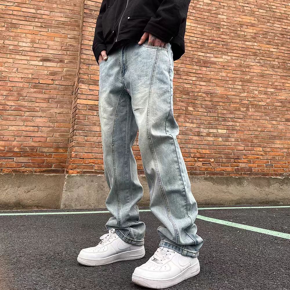 Japanese Brand × Jean Washed Vintage Loose Straight Leg Casual Jeans Size US 34 / EU 50 - 4 Thumbnail