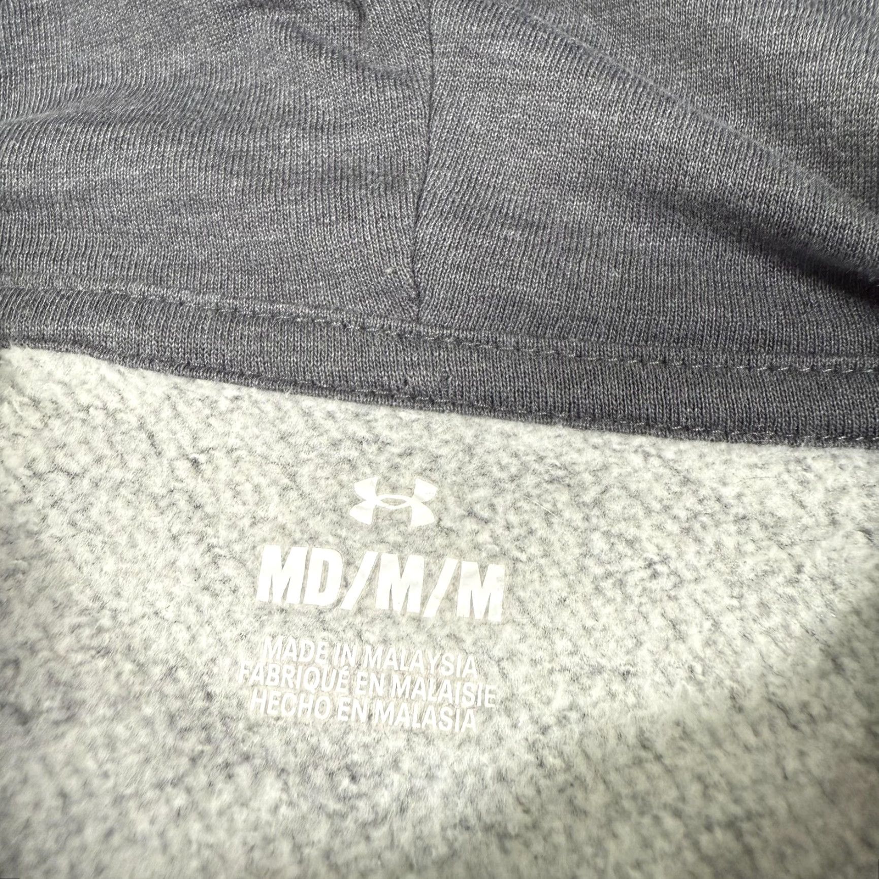 Under Armour Under Armour Hoodie Mens Medium Gray Camo Pullover Fleece Sweater Outdoor Hunt Size US M / EU 48-50 / 2 - 7 Thumbnail