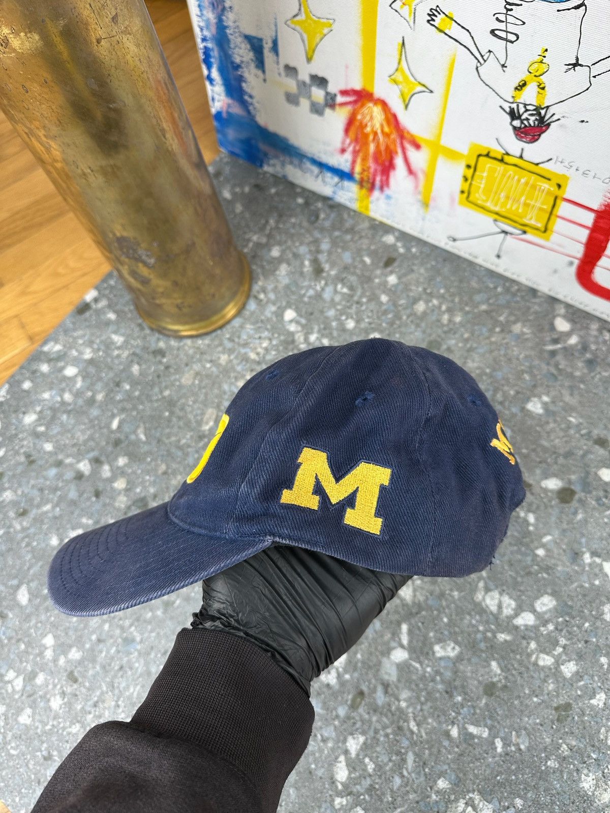 NCAA × Nike × Vintage Nike 90s Vintage Michigan Wolverines Wool Snapback Cap Size ONE SIZE - 6 Thumbnail
