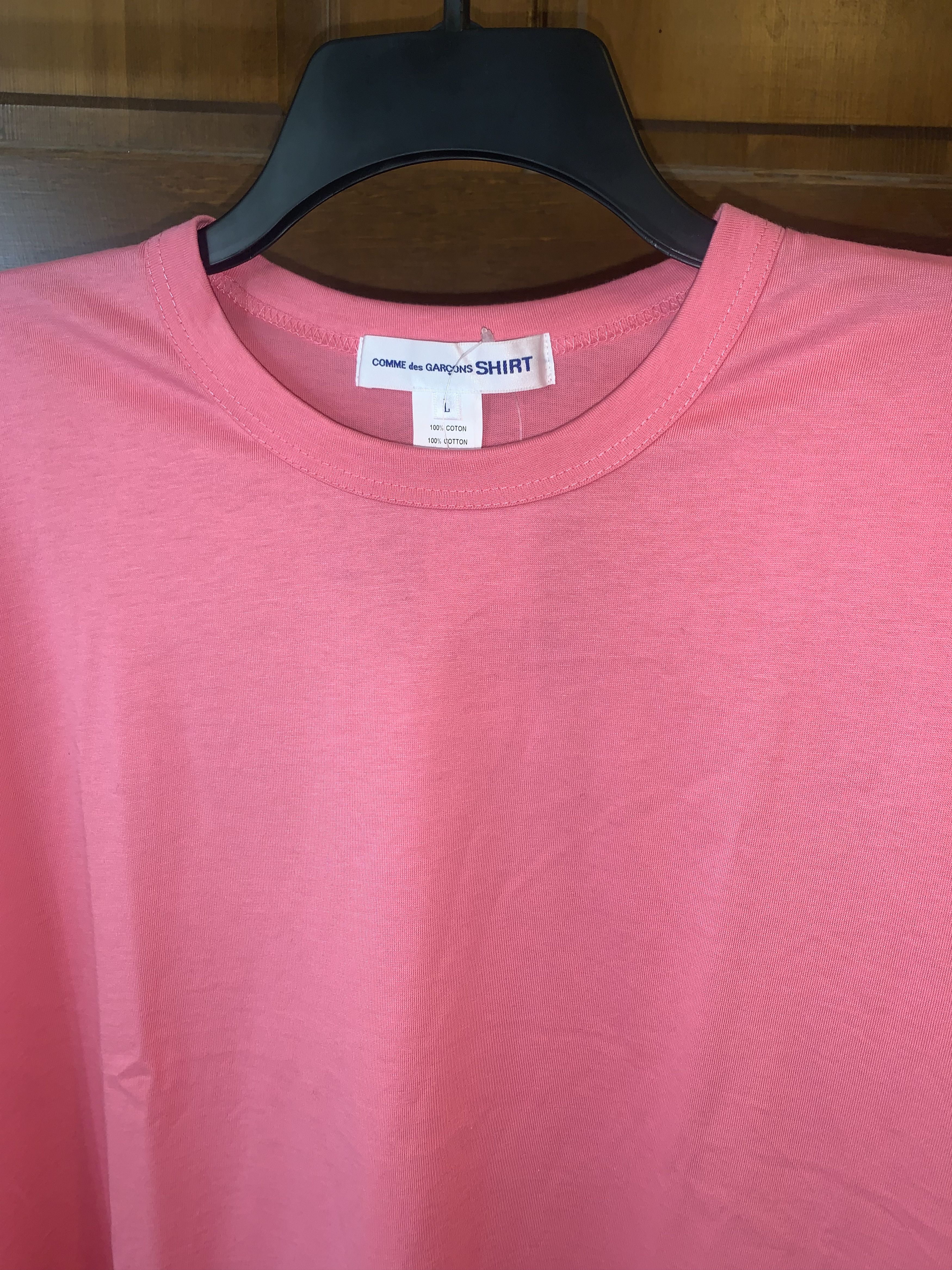 Comme des Garcons SHIRT Pink Basic T-shirt (Retails for $120) Size US L / EU 52-54 / 3 - 3 Thumbnail