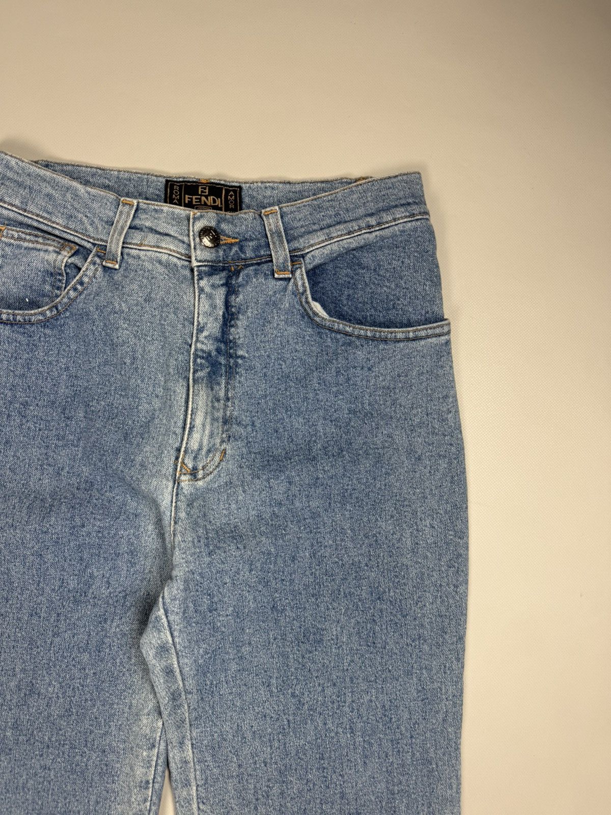 Fendi × Vintage Fendi Vintage Ladies Denim Jeans Size 31" - 7 Thumbnail
