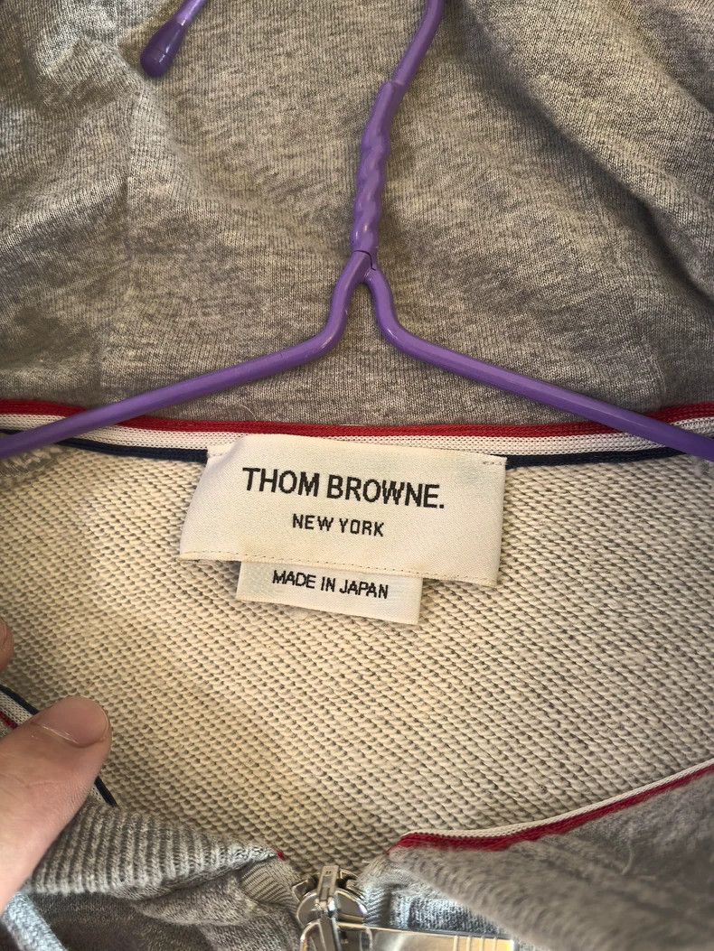 Thom Browne Thom Browne size4 Classic four stripe zipper hoodie Size US XL / EU 56 / 4 - 3 Thumbnail