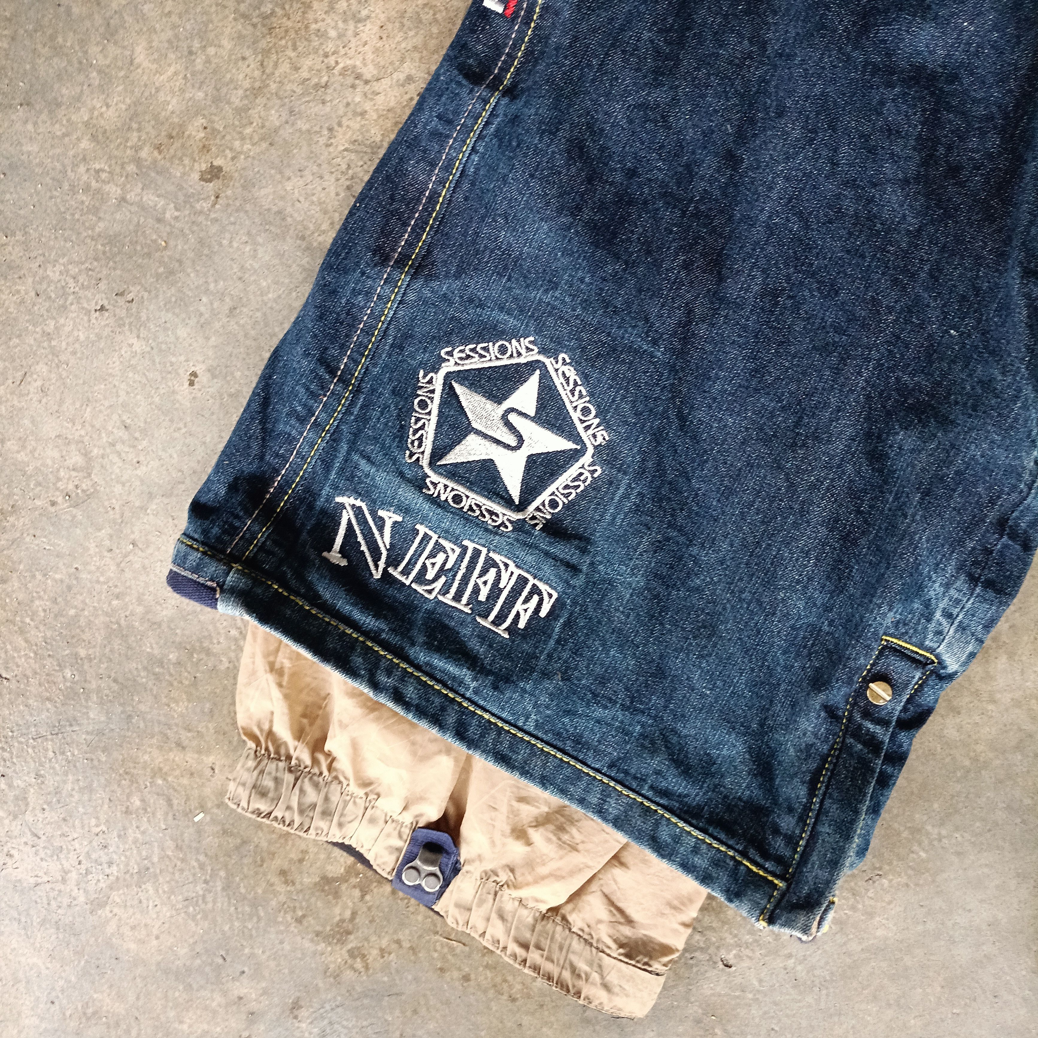 Japanese Brand × Vintage Snowboard Sessions Neff 👖 jeans Size US 38 / EU 54 - 3 Thumbnail