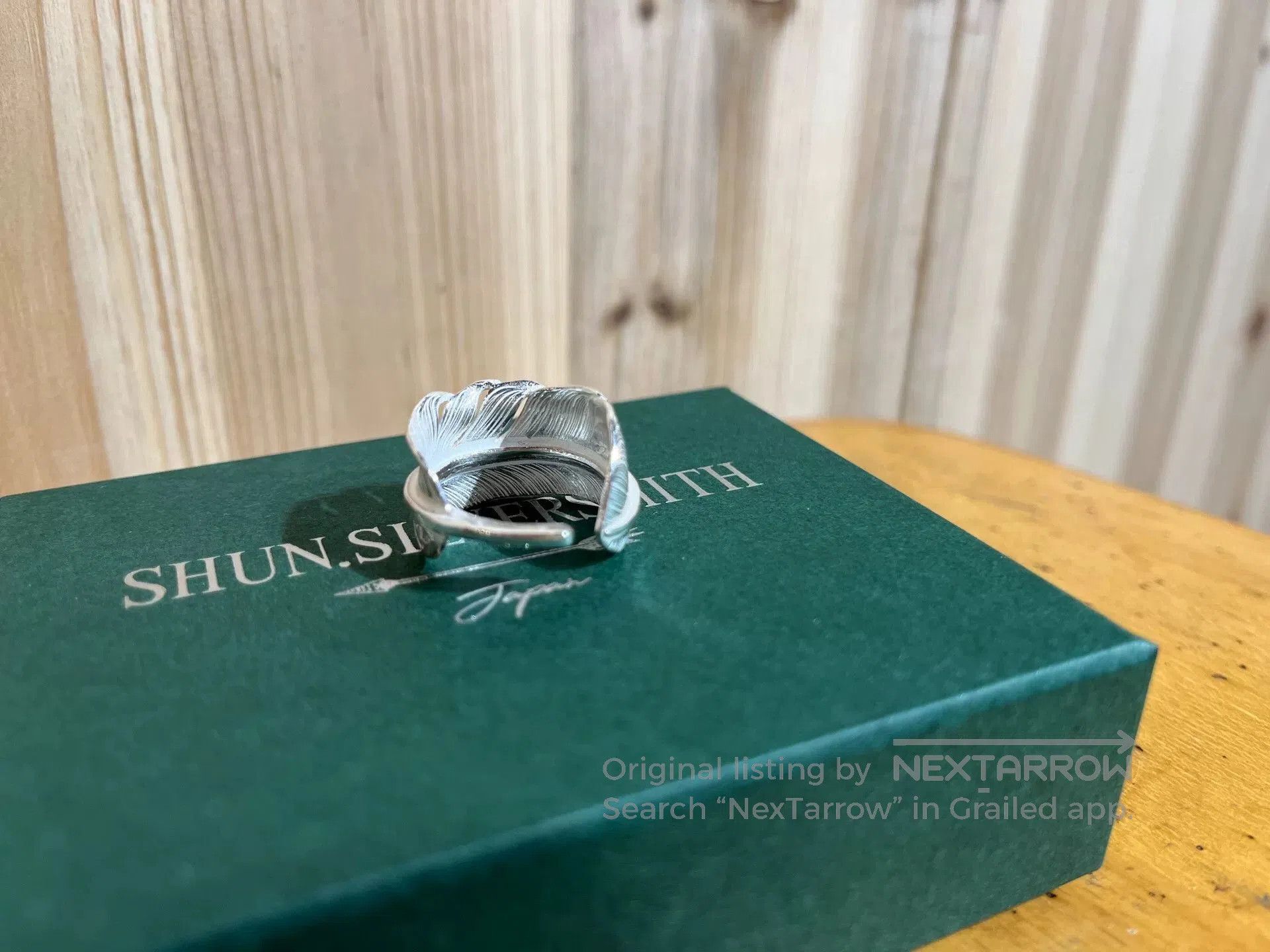 Takumi shun smith feather ring in silver. Size ONE SIZE - 4 Thumbnail