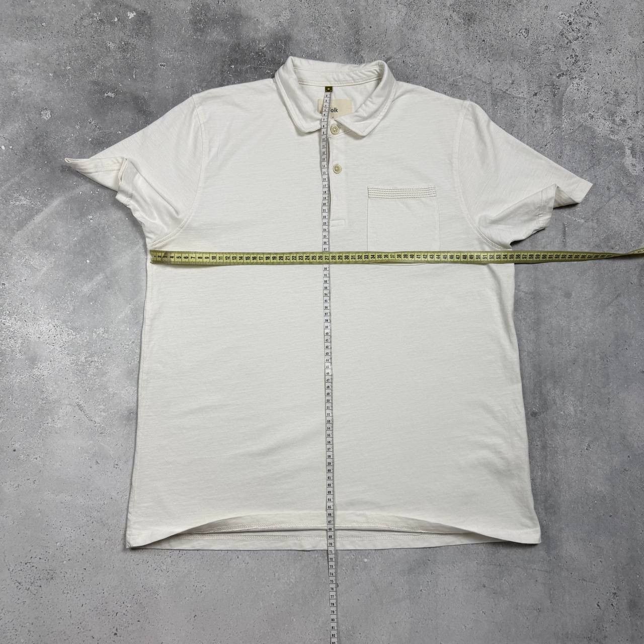 Folk Folk Two-Button Pocket Short Sleeve Polo Shirt Off White 4 L Size US L / EU 52-54 / 3 - 12 Thumbnail