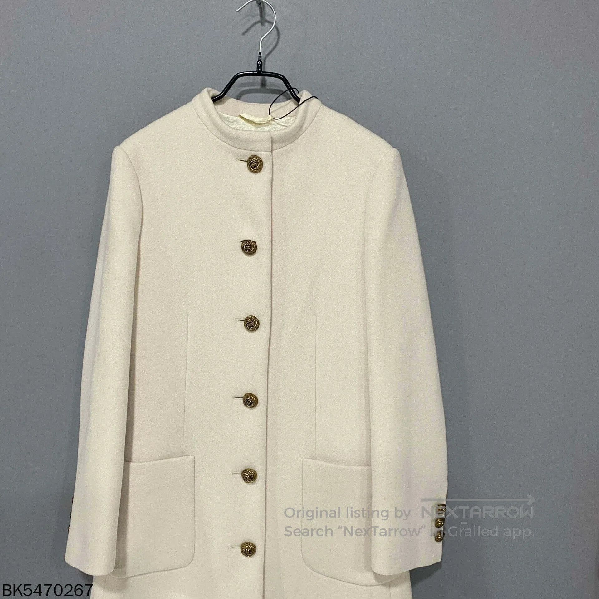 Gucci Gucci Gold Button Wool Coat. Size S / US 4 / IT 40 - 2 Thumbnail