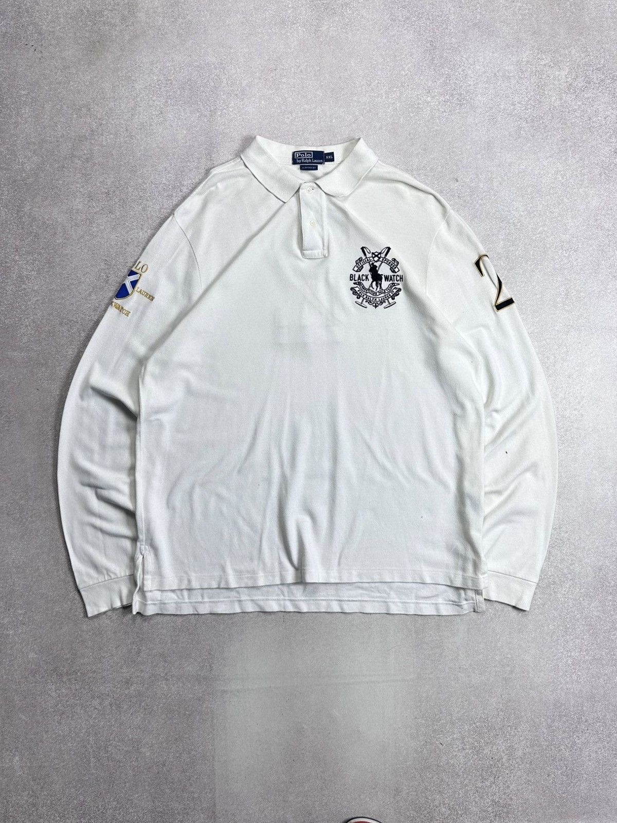 Polo Ralph Lauren Vintage Polo Ralph Lauren Rugby Big Pony Shirt Rare XXL Size US XXL / EU 58 / 5 - 1 Thumbnail
