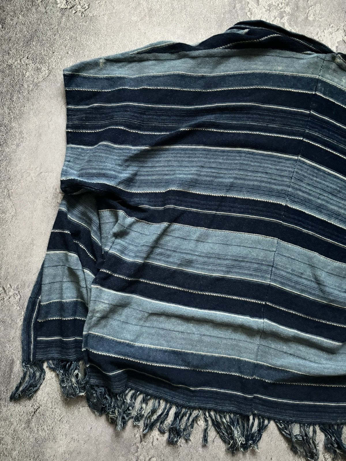 Polo Ralph Lauren × Vintage Polo Ralph Lauren L striped knitwear cape sweater poncho Size L / US 10 / IT 46 - 20 Thumbnail