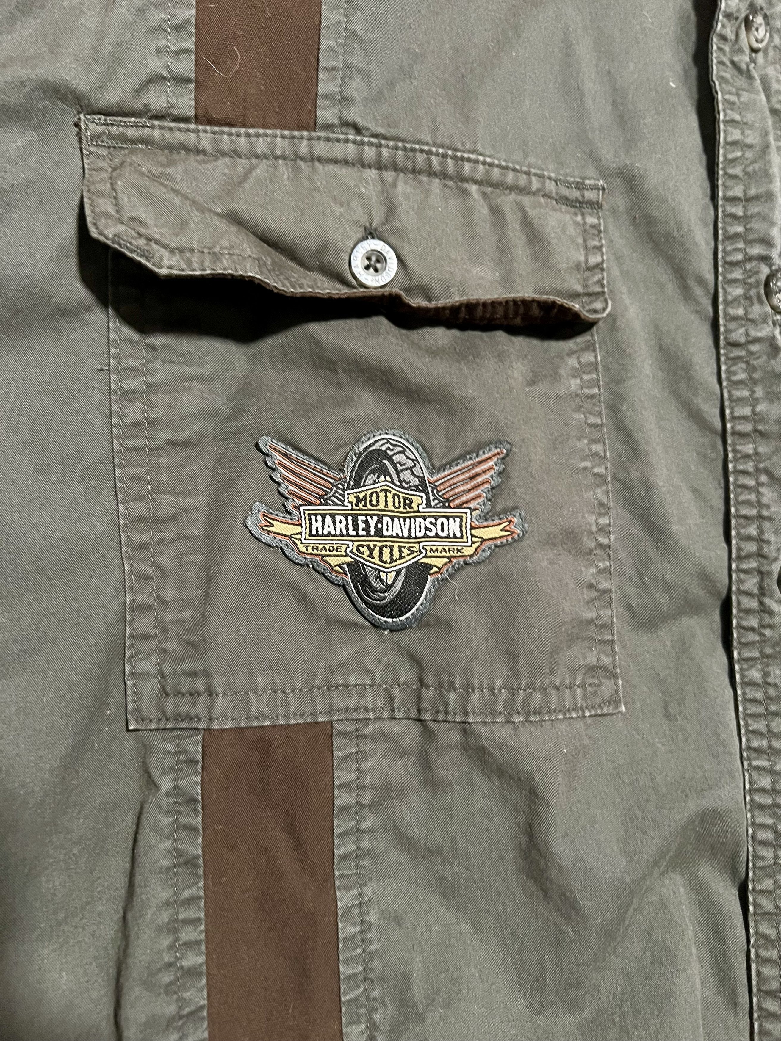 Harley Davidson Harley Davidson Motorcycles Vintage Short Sleeve Shirt Size US XL / EU 56 / 4 - 2 Thumbnail