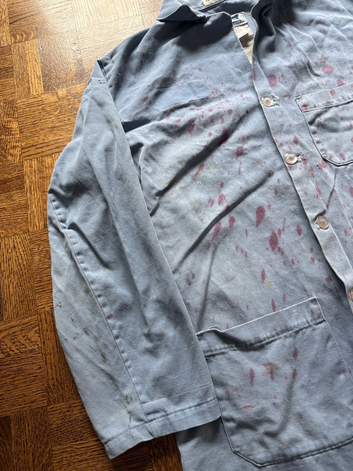 Vintage Vintage 90s Distressed Work Shop Coat Jacket Size US M / EU 48-50 / 2 - 5 Thumbnail