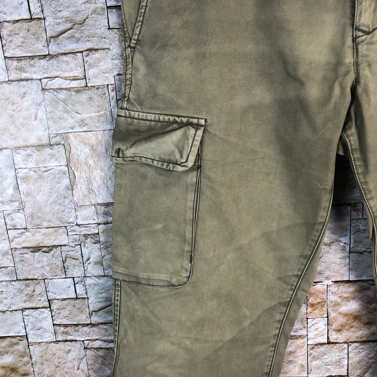 Japanese Brand Back Number Brown Cargo Multipocket Pants #A439 Size US 30 / EU 46 - 10 Thumbnail