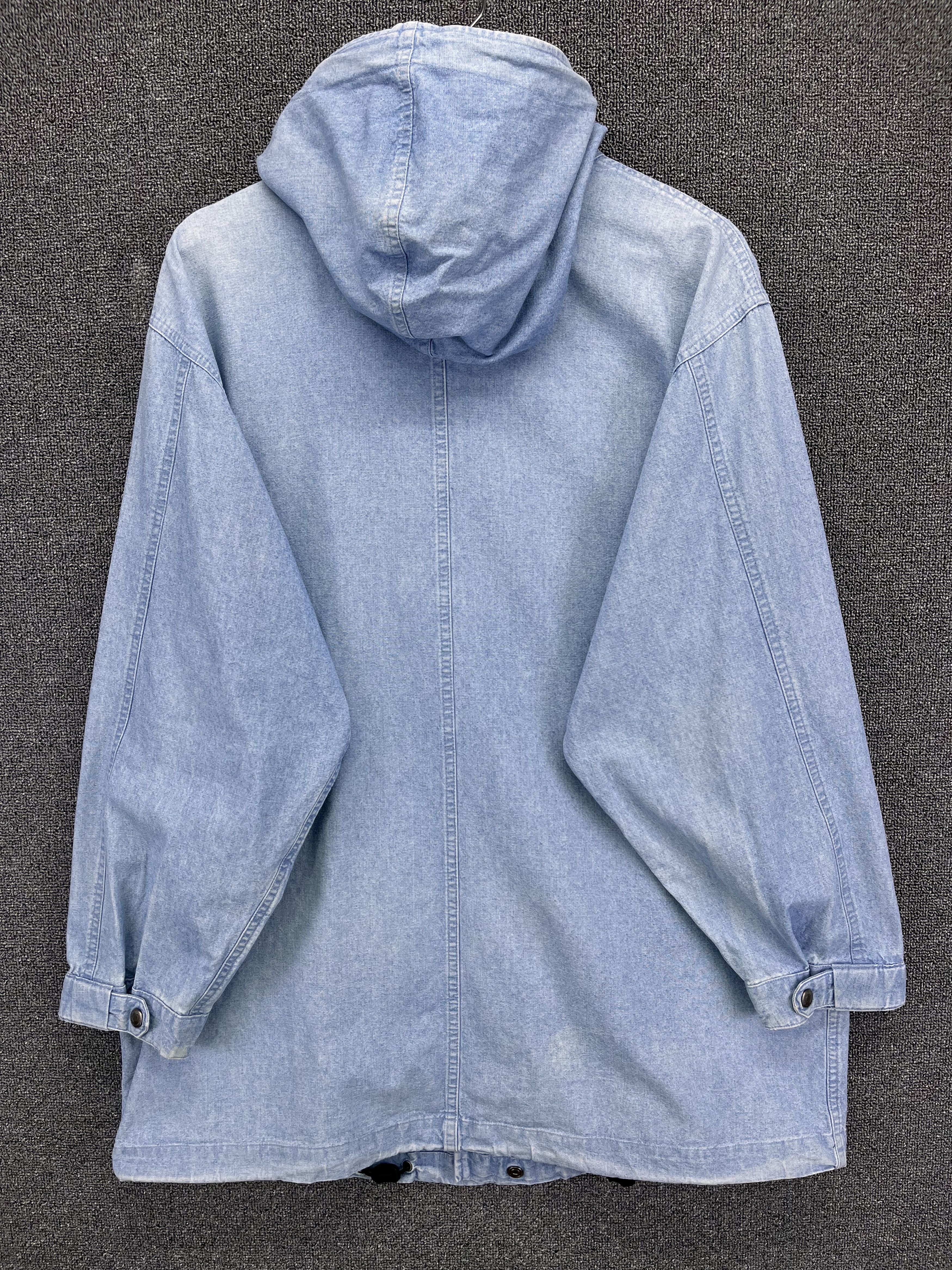 Polo Ralph Lauren Vintage Polo Ralph Lauren Hoodie Rare Denim Jacket Size US L / EU 52-54 / 3 - 13 Thumbnail