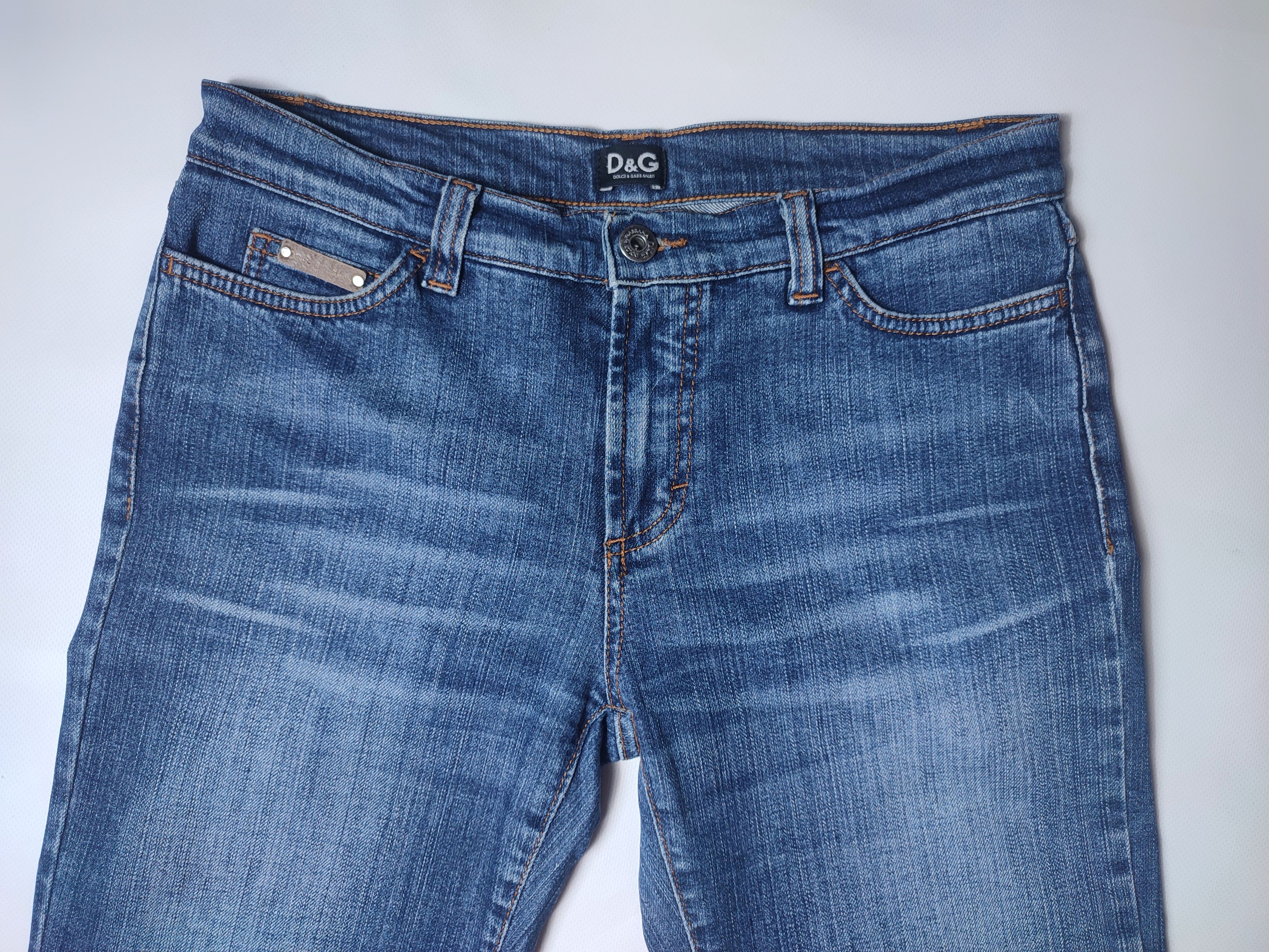 Dolce & Gabbana Vintage Dolce Gabbana Logo Stitched Denim Pants Size 29" - 5 Thumbnail