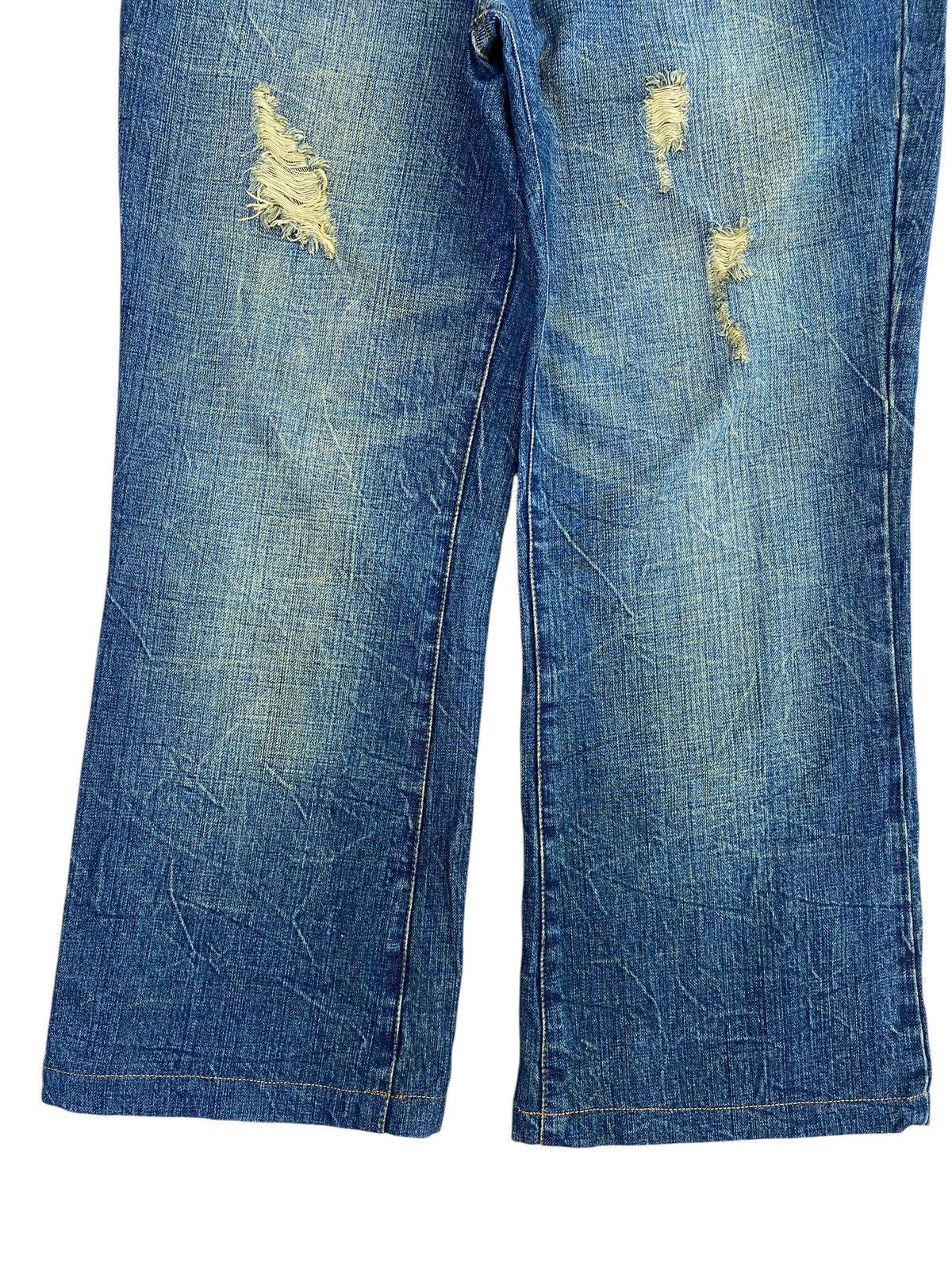 Japanese Brand Beach Sound Brand Whiskers Mud Wash Stye Loose Jeans Size US 34 / EU 50 - 9 Thumbnail