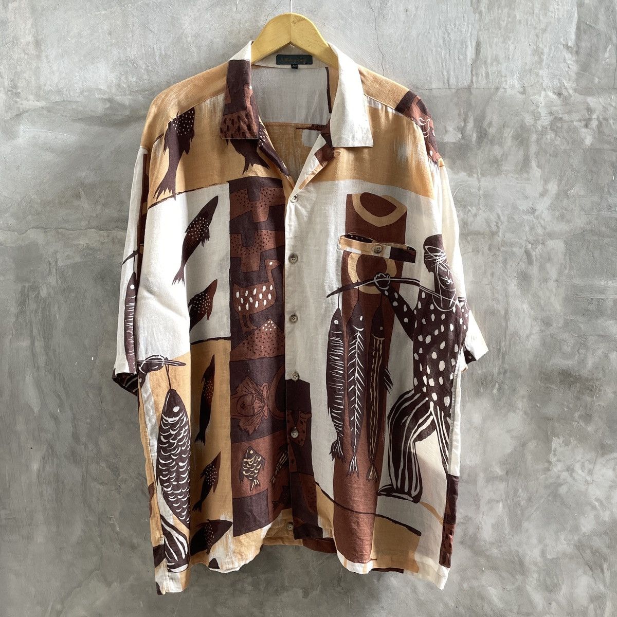 Japanese Brand × Pleats Please Issey Miyake × Vintage 🔥Vintage Rotary group pattern shirt Size US XL / EU 56 / 4 - 1 Thumbnail