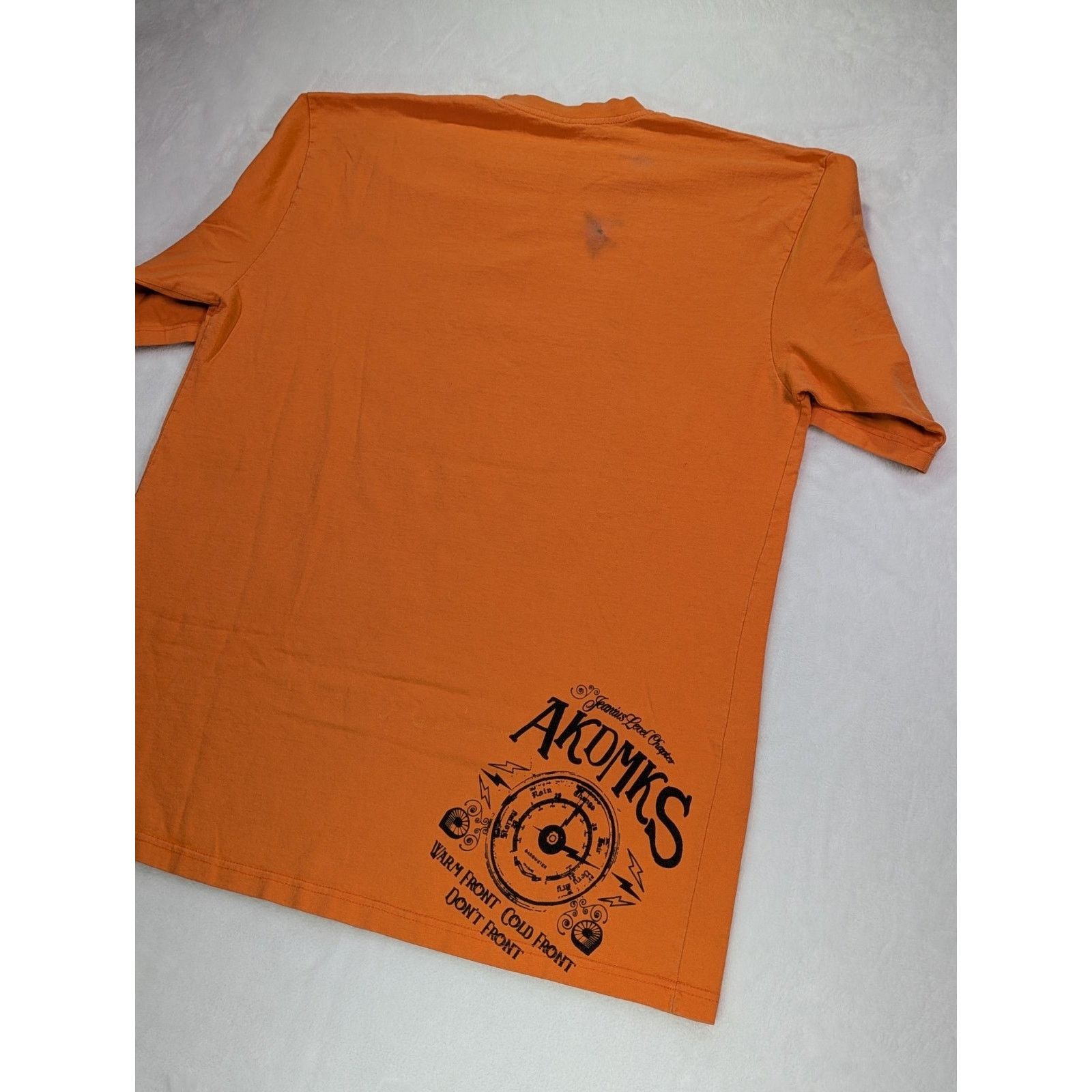 Akademiks VTG Akademiks Storm Riders Orange Tee XXL Embroidered 99 Size US XXL / EU 58 / 5 - 11 Thumbnail