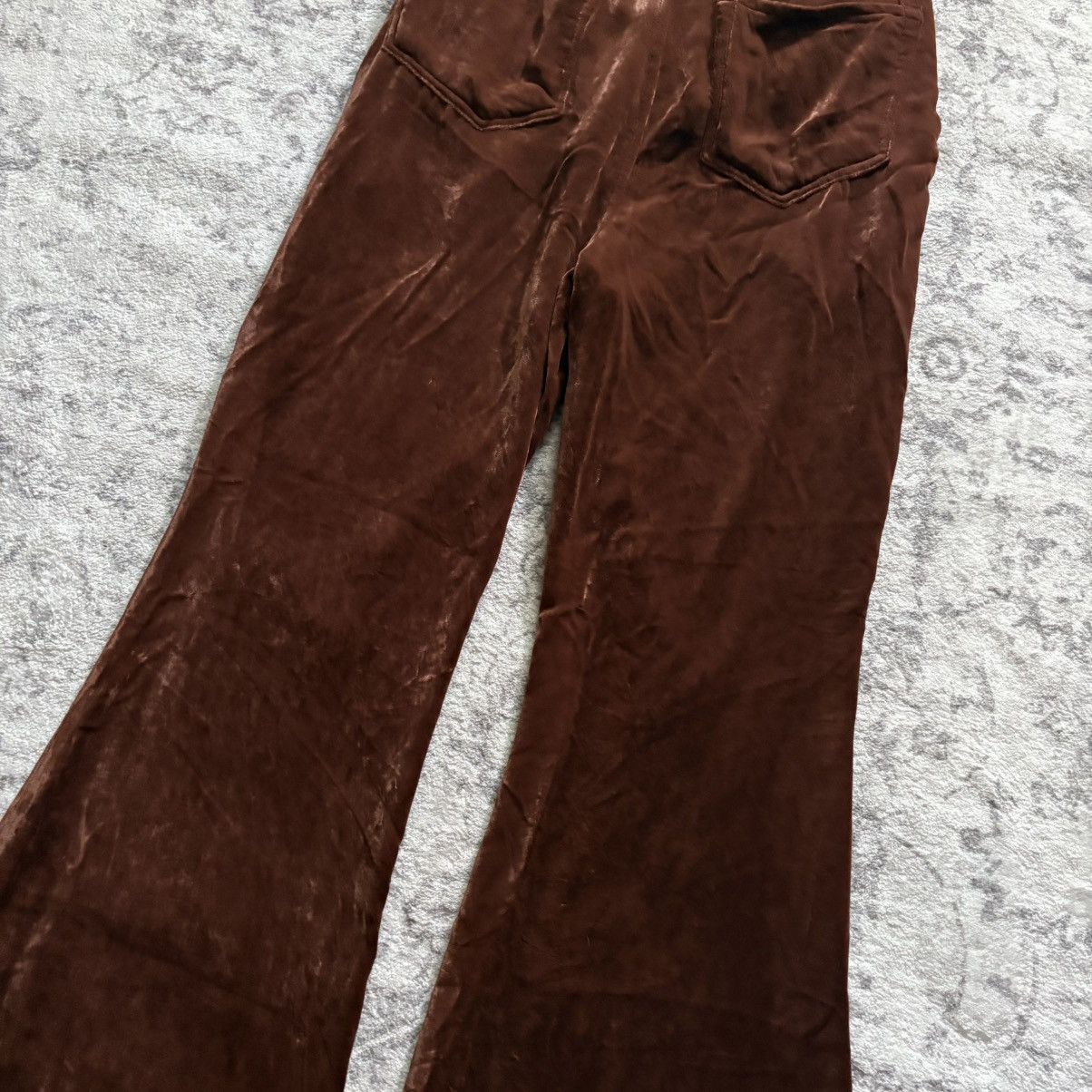 Rick Owens Rick Owens FW22 Velvet Bolan Bootcut Pants Brown | Size 25 Size US 26 / EU 42 - 7 Thumbnail