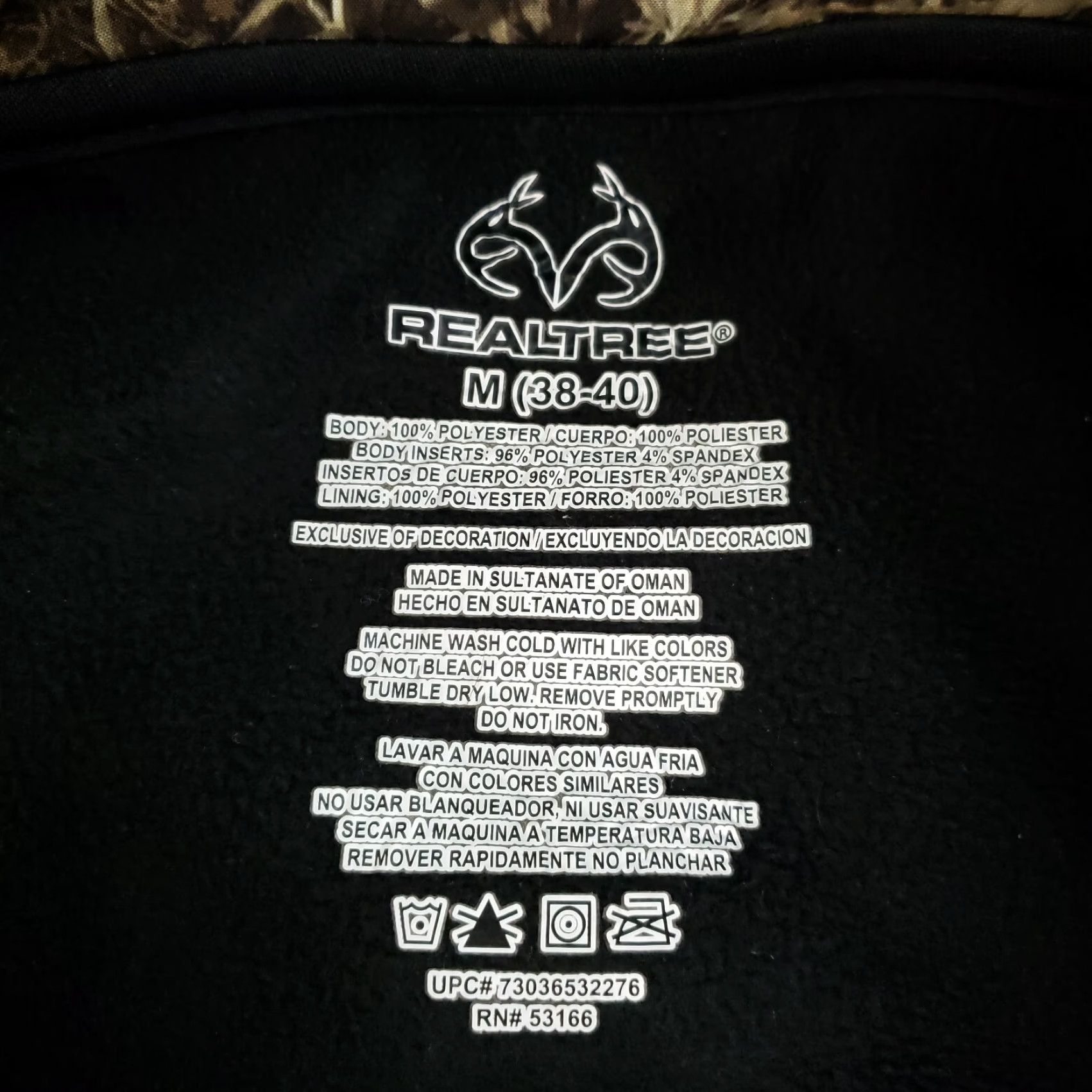 Realtree Realtree Jacket Mens Medium Green Brown Camouflage Full Zip Mock Neck Casual Size US M / EU 48-50 / 2 - 5 Thumbnail